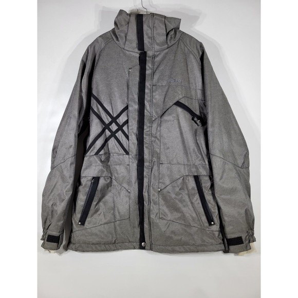 HELIX Unisex Snowboard/Ski Hooded Winter Jacket Coat Gray Size MED - Picture 1 of 10